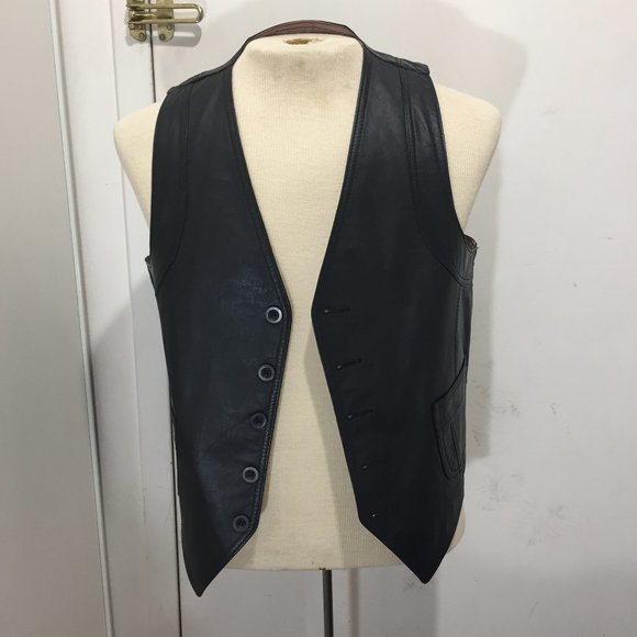 THE BOUTIQUE OF LEATHERS VINTAGE VESTS SIZE L - Picture 2 of 8